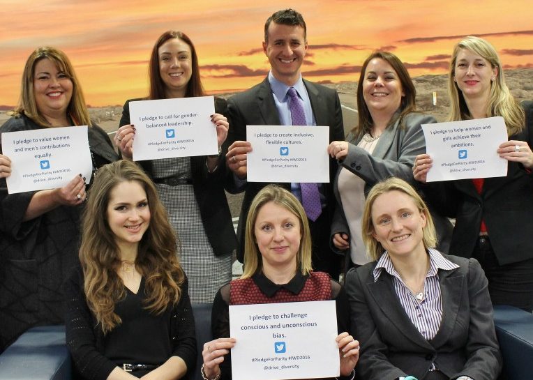 Enterprise Women holding certificates