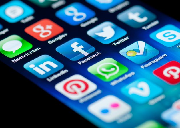 Iphone with various apps