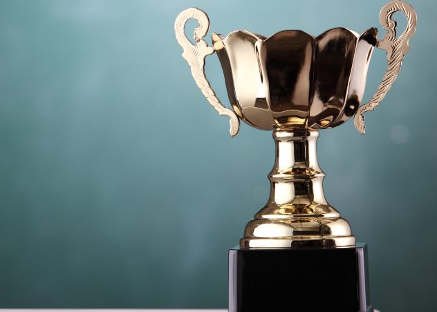 Trophy on a table