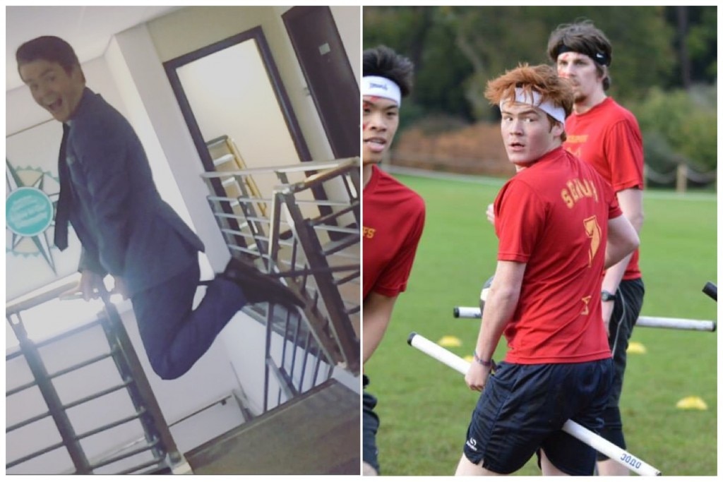 Members of the Quidditch society