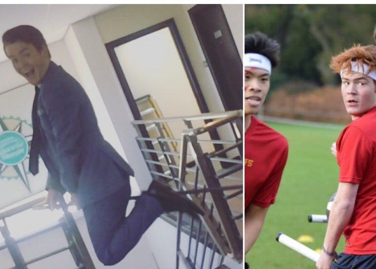 Members of the Quidditch society