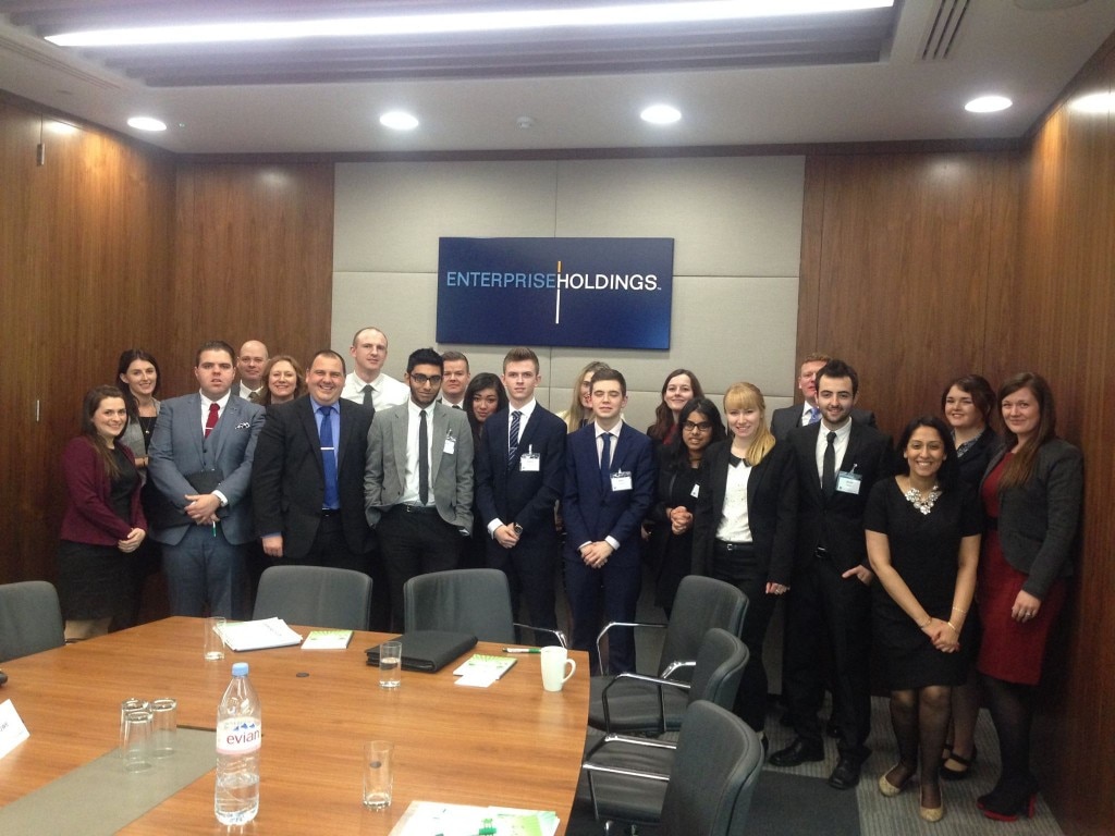 Management Trainee group photo in conference room