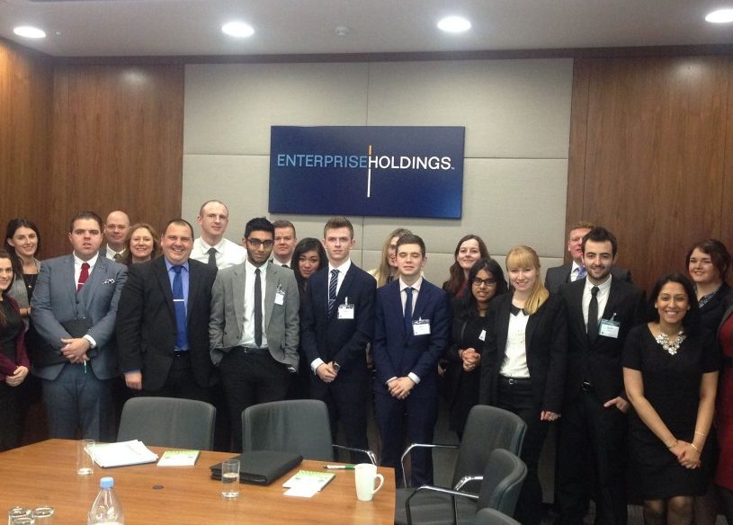 Management Trainee group photo in conference room