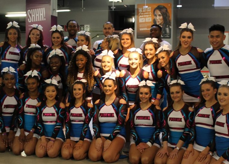 University cheer squad