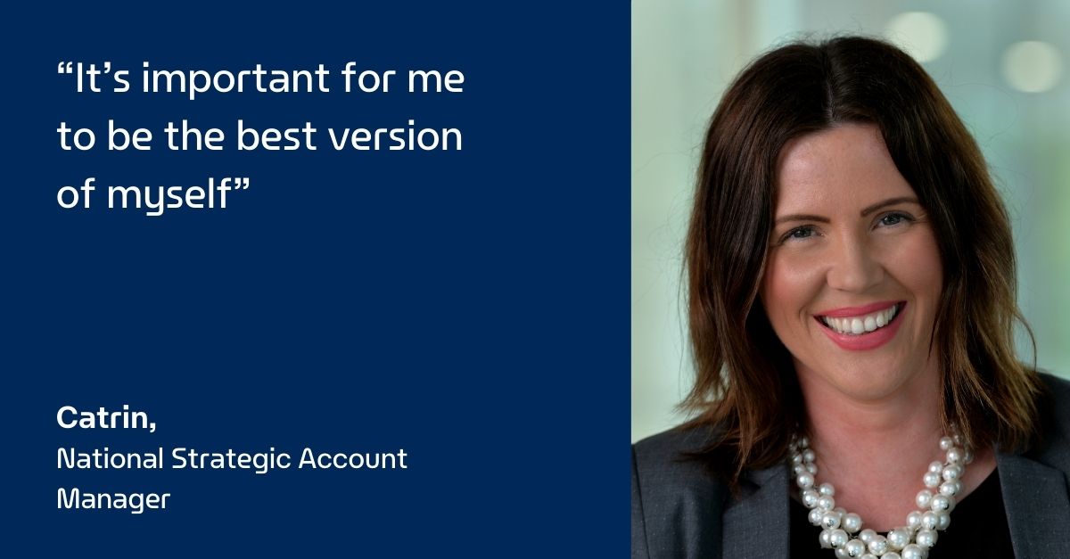 Enterprise Mobility employee Catrin smiling