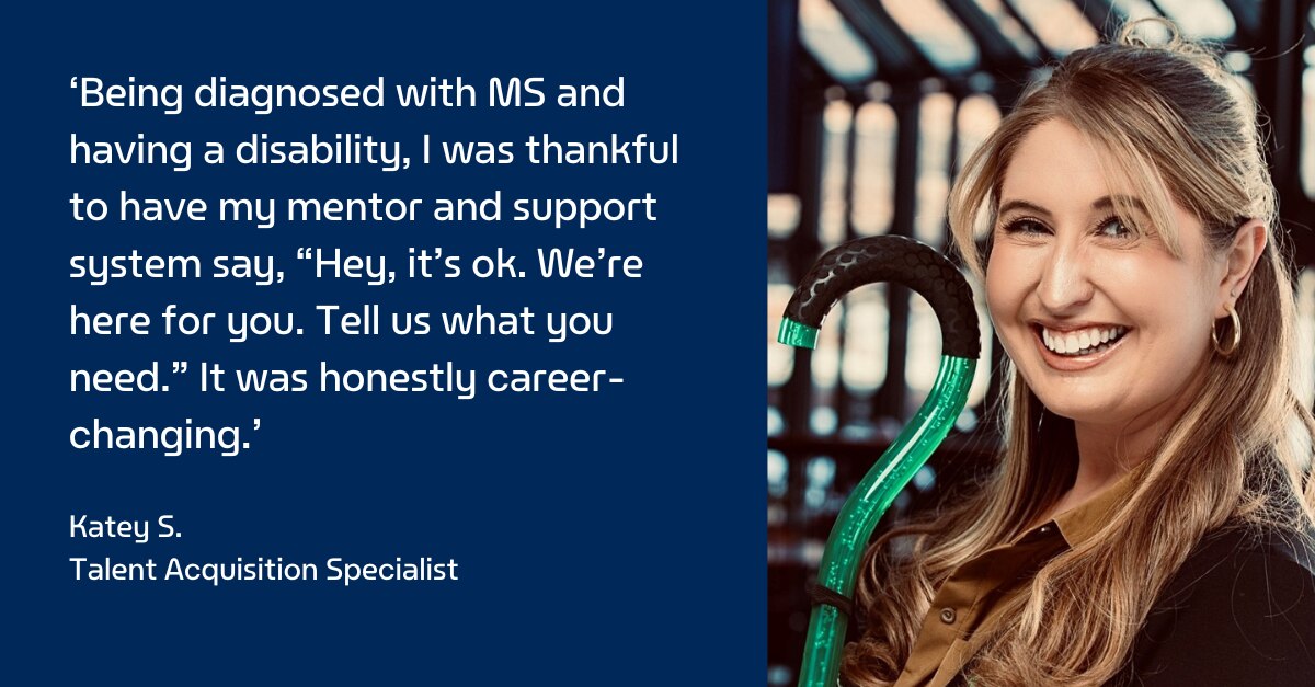 Enterprise Mobility team member Katey talks about mentorship and her disability